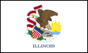 4' x 6' Illinois Flag for outdoor use